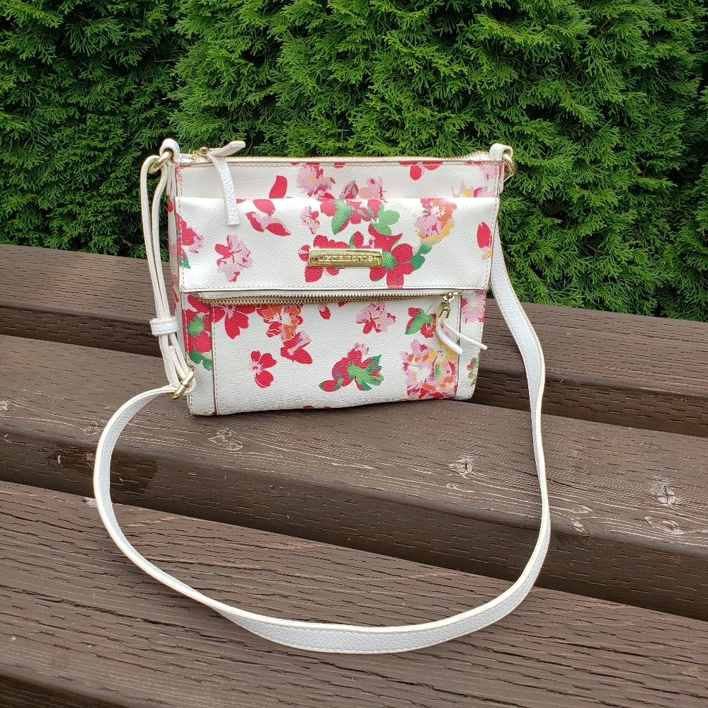 Liz Claiborne Floral Crossbody Purse Bag